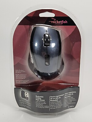 #ad Rocketfish Wireless Mouse RF MSE14 NEW SEALED Ergonomic $18.99
