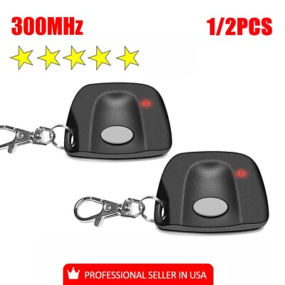 #ad 1 2X 300MHz Garage Door Opener Gate Remote Systems Transmitter For MultiCode $20.98