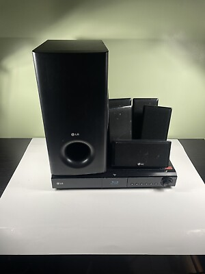 #ad LG Network Blu Ray Home Theater Player HDMI Model LHB335 w Speakers Works Great $115.00