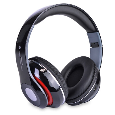#ad Bluetooth Wireless with Mic FM Tuner Memory Card Slot Over Ear Headset Headphone $15.95
