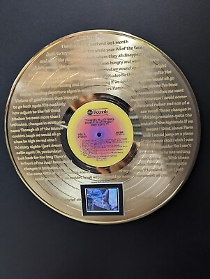 #ad Jimmy Buffett Gold LP Record with video and sound Wall Art $249.95