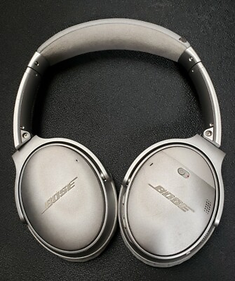 #ad Bose QuietComfort 35 QC35 Silver Bluetooth Wireless Headphones New Ear Pads $89.00