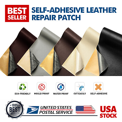 #ad Self Adhesive Patch Leather Repair Tape for Car Seats Couch Furniture Upholstery $7.98