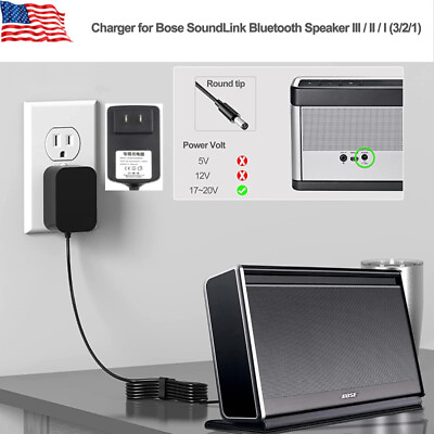 #ad For Bose Soundlink I II III Wireless AC DC Adapter Charger Mobile Speaker iii $9.99