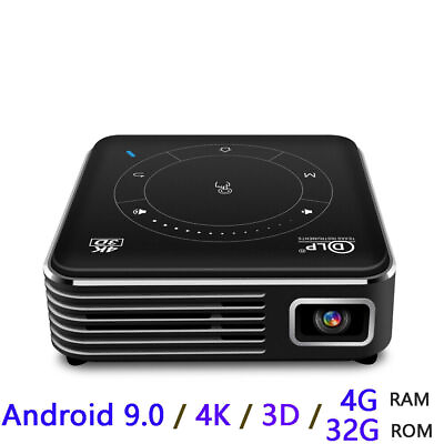 #ad 4K HD 3D Mini Projector Video USB HDMI Phone Android TV Home Theater Cinema $360.99