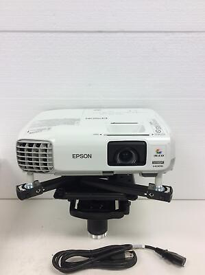#ad Epson PowerLite 99WH 3LCD Projector HDMI USB Network w Chief RPAU Mount and Lamp $140.95