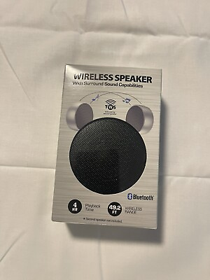 #ad Wireless Speaker With Surround Sound Capabilities Bluetooth BRAND NEW SEALED $5.00