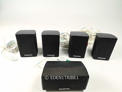 #ad Panasonic Surround 5 piece Sound Speaker System sb hf230 sb hc230 $115.47