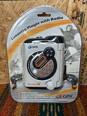 #ad GPX SportX WDT5004SP Cassette Player with Radio Brand New Blister Pack $24.99