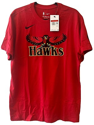 #ad Nike NBA Atlanta Hawks Men#x27;s Red T shirt $15.99