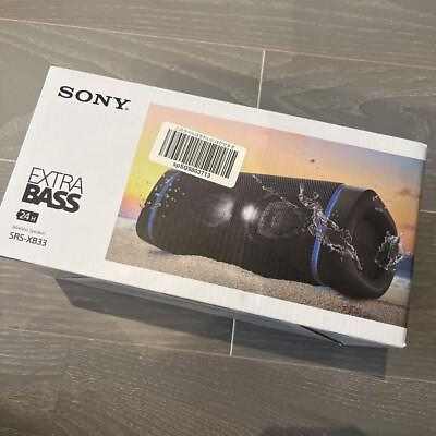 #ad #ad Sony SRS XB33 EXTRA BASS Portable Speaker Black w Manual Box Used Excellent $159.00