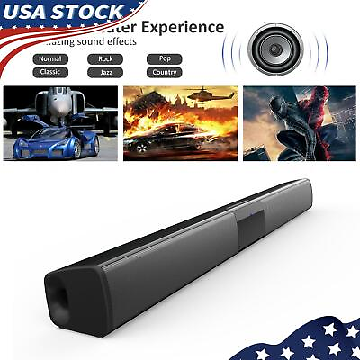 #ad Portable Surround Sound Bar Wireless Subwoofer 4 Speaker TV Theater System YU $48.79