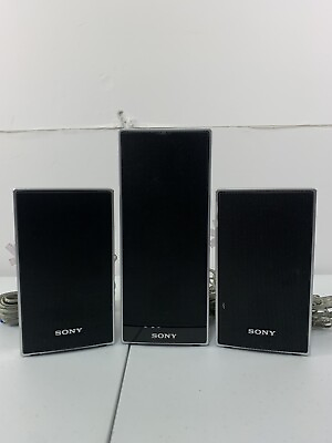 #ad Sony Model SS TS72 SS TS71 Speaker System Set Of 3 Untested $26.50