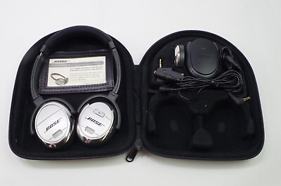 #ad Bose Quiet Comfort 3 QC3 Noise Cancelling Headphones w Accessories NO PADS $41.95