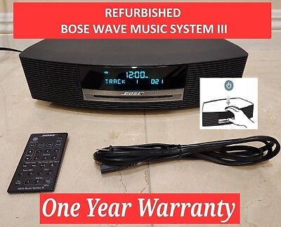 #ad BOSE Wave Music System III AM FM Radio CD Player w Remote *Refurbished* $539.00