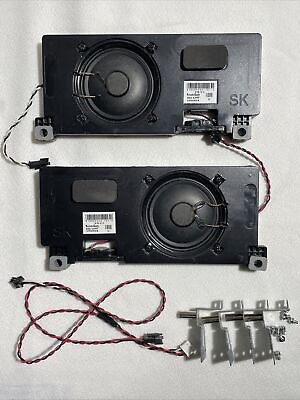 #ad VIZIO SPEAKER SET 57020Y000 707 G FROM MODEL E65 C3 WITH HARDWARE CABLES $12.95