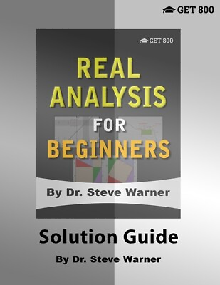 #ad Real Analysis For Beginners Solution Guide $45.59