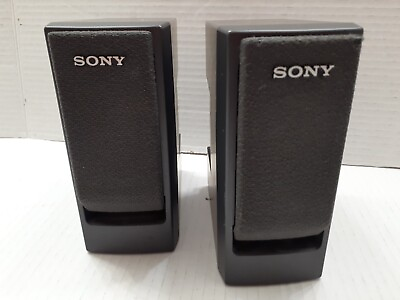 #ad Sony SS V130 Home Speakers Set of 2 Stereo Surround Sound 6” 100 Watt 8 Ohms $17.88