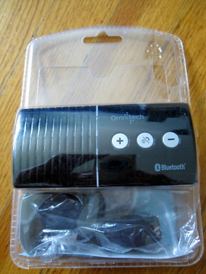 #ad Omnitech Bluetooth Hands free Speakerphone Cell Phone Speaker Car Kit $10.00