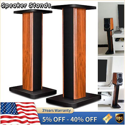 #ad 36quot; Bookshelf Speaker Stands Surround Sound Home Theater Holder Support $63.24