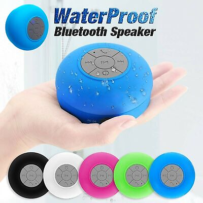 #ad Wireless Speaker Waterproof Bluetooth Shower Portable Bathroom Car Suction Cup $19.52