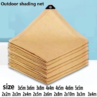 #ad 2023 home Beige shading net UV resistant outdoor sunshade $105.23