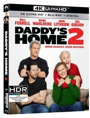 #ad Daddy#x27;s Home 2 New 4K UHD Blu ray With Blu Ray 4K Mastering Ac 3 Dolby Dig $18.15