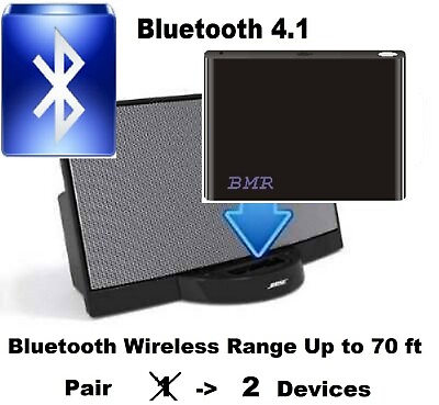 #ad Bluetooth A2DP Music Receiver Adapter for 30 Pin Dock Bose Speaker $21.00