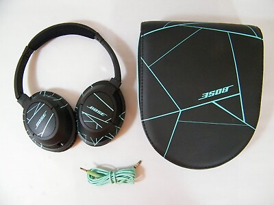 #ad BOSE SOUNDTRUE WIRED AROUND THE EAR HEADPHONES BLACK TEAL GREEN USED GUARANTEED $90.30