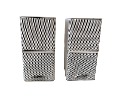 #ad Pair Bose White Small Double Cube Speaker Lifestyle 2 Pin Plug $64.97