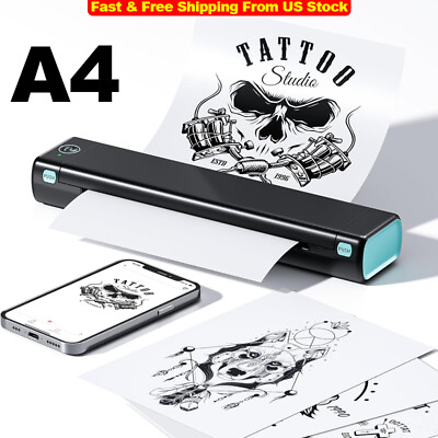 #ad Phomemo M08F Wireless Tattoo Stencil Machines Bluetooth Stencil Printer Paper $137.99