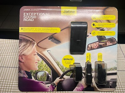 #ad Jabra Bluetooth in car speakerphone works with most bluetooth enable phone* $45.00
