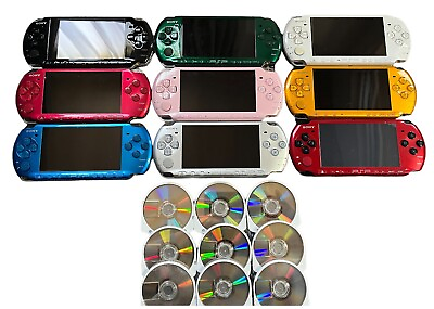 #ad Sony PSP 3000 Console Select Color w Charger new battery random 3 games $108.67