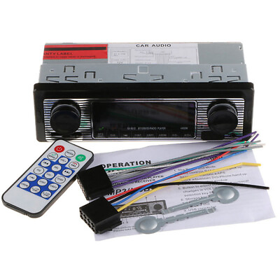 #ad Car Radio In Dash MP3 Stereo Player Bluetooth 4 CH Output FM USB AUX In Remote $35.00