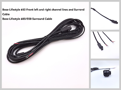 #ad Bose Lifestyle 650 Front Lamp;R Cable Lifestyle 650 600 550 Surround Cable 6m 20ft $48.99