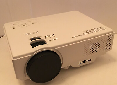 #ad Jinhoo Multimedia Projector 1080P TV PC Inputs Model #M10 $32.50
