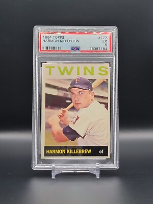 #ad Harmon Killebrew 1964 Topps #177 PSA 5 EX Minnesota Twins HOF CB $36.99