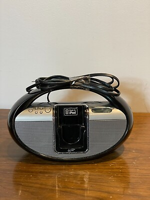 #ad iPod Portable Docking System iLive AM FM Radio Boombox $32.95