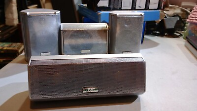 #ad SET JVC Speakers System Surround Sound Center SP THM5050C Sides SP THM5050F $54.99