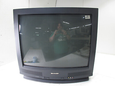 #ad Vintage Sharp TV 27L S100 Retro Gaming CRT No Remote $224.99