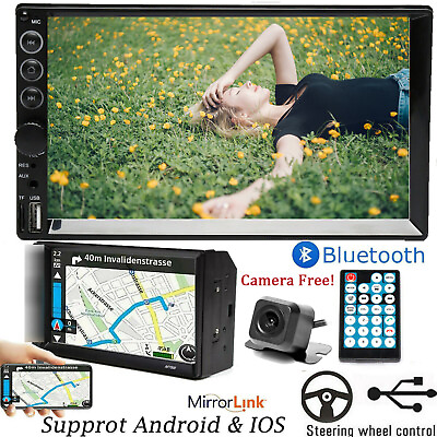 #ad Car Stereo Radio MP5 Bluetooth Sony Lens Camera Fit GMC Yukon Sierra Chevrolet $56.07