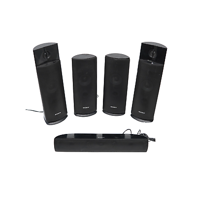 #ad SONY SPEAKER SYSTEM 2 FRONT 2 REAR AND SUB $48.74