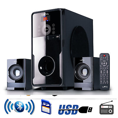 #ad beFree Sound 2.1 Channel Surround Sound Bluetooth Speaker System $116.31