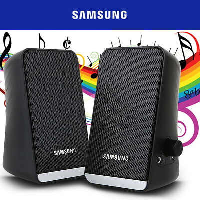 #ad SAMSUNG PC Speakers SMS M80U Surround Sound System Gaming Bass USB Wired Desktop $60.99