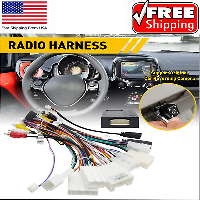 #ad Car Stereo Radio Power Harness Cable Support AMP JBL For Toyota Plug and Play $27.59