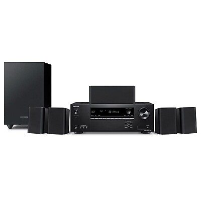 #ad #ad Onkyo HT S3910 5.1 Channel Home Theater Receiver amp; Speaker Package Read Condit $284.99