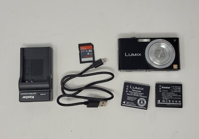 #ad Panasonic Lumix DMC FX33 8.1MP Compact Digital Camera 2 Batties Charger SD $74.99