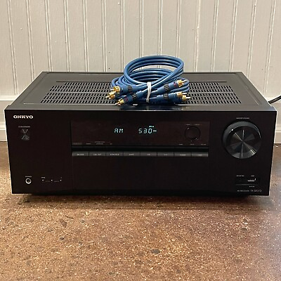 #ad Onkyo TX SR373 5.2 Channel A V Home Theater Bluetooth Receiver Amplifier TESTED $124.99
