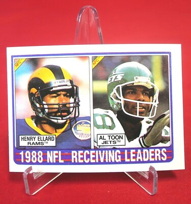 #ad #ad Henry Ellard Receiving Leaders 1989 TOPPS NFL FOOTBALL CARD #218 NM MT $3.99