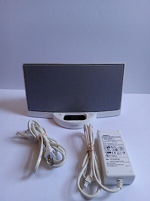 #ad #ad BOSE SoundDock Digital Music System iPod System White Series 1 TESTED No Remote $29.99